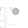 Thumbnail Image 3 of 1 CT. T.W. Composite Diamond Frame Two Tier Stud Earrings in 10K Gold