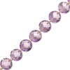 Thumbnail Image 1 of Checkerboard Rose de France Amethyst Graduated Bead Bracelet with a 10K Gold Clasp - 7.25"