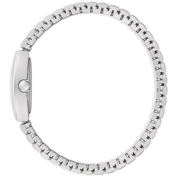 Ladies' Caravelle by Bulova Expansion Watch with Tonneau Silver-Tone Dial (Model: 43L218) Ladies' Caravelle by Bulova Expansion Watch with Tonneau Silver-Tone Dial (Model: 43L218)
