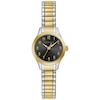 Thumbnail Image 0 of Ladies' Caravelle by Bulova Two-Tone Expansion Watch with Black Dial (Model: 45L185)