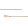 Thumbnail Image 3 of 6.0mm Checkerboard London Blue Topaz and Bead Teardrop "Y" Necklace in 14K Gold - 17"