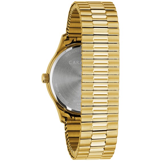 Men's Caravelle by Bulova Gold-Tone Expansion Watch with Grey Dial (Model: 44B126)