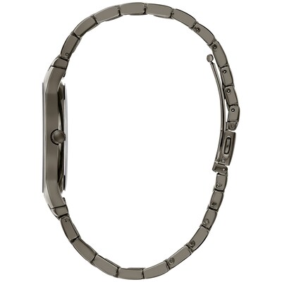 NEW GUESS GUNMETAL SILVER TONE CHAIN+MULTIPLE LARGE GEM,CRYSTAL FANCY NECKLACE 