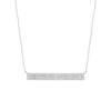 Thumbnail Image 0 of 1/2 CT. T.W. Baguette and Round Diamond Bar Necklace in 10K White Gold