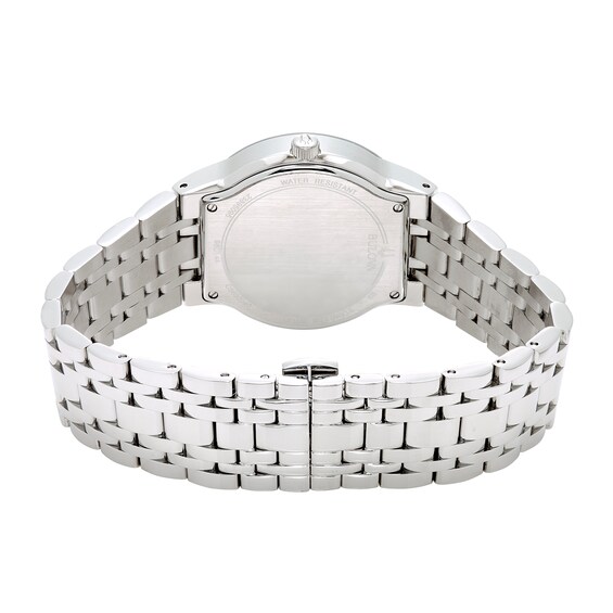 Men's Bulova Diamond Accent Watch with Blue Dial (Model: 96D144)