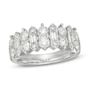 Thumbnail Image 1 of Marilyn Monroe™ Collection 1-1/2 CT. T.W. Baguette and Round Diamond Alternating Band in 14K White Gold