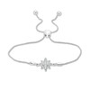 Thumbnail Image 1 of 1/10 CT. T.W. Diamond North Star Bolo Bracelet in Sterling Silver - 9.5"