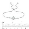 Thumbnail Image 3 of 1/10 CT. T.W. Diamond North Star Bolo Bracelet in Sterling Silver - 9.5"