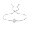 Thumbnail Image 1 of 1/10 CT. T.W. Diamond North Star Bolo Bracelet in Sterling Silver - 9.5"