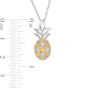 Thumbnail Image 3 of Citrine Pineapple Pendant in Sterling Silver