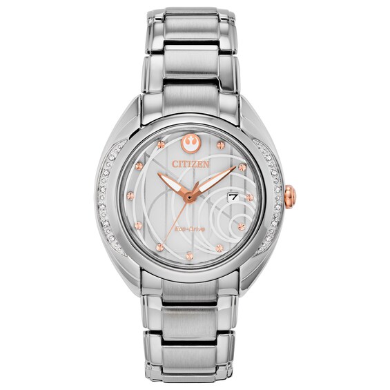 Ladies' Limited Edition Citizen Eco-Drive® Star Wars™ Princess Leia™ Diamond Accent Watch (Model: EW2251-81W) Ladies' Limited Edition Citizen Eco-Drive® Star Wars™ Princess Leia™ Diamond Accent Watch (Model: EW2251-81W)