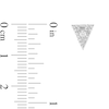Thumbnail Image 3 of 1/4 CT. T.W. Diamond Inverted Triangle Stud Earrings in 10K White Gold