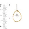 1/2 CT. T.W. Diamond Star Dangle Teardrop Earrings in 10K Gold