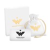 Thumbnail Image 3 of Wonder Woman™ Collection 1/15 CT. T.W. Champagne Diamond Cheetah Stud Earrings in 10K Gold and Black Rhodium