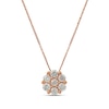 Thumbnail Image 1 of 1/5 CT. T.W. Composite Diamond Flower Pendant in 10K Rose Gold