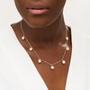 Thumbnail Image 1 of 7.0-7.5mm Baroque Freshwater Cultured Pearl Dangle and Brilliance Bead Alternating Station Necklace in Sterling Silver