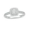 1/8 CT. T.W. Diamond Cushion Frame Promise Ring in Sterling Silver