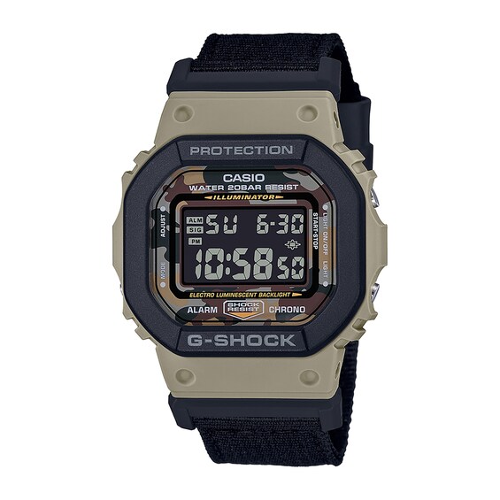 Men's Casio G-Shock Classic Black Strap Watch with Octagonal Camouflage Dial (Model: DW5610SUS-5) Men's Casio G-Shock Classic Black Strap Watch with Octagonal Camouflage Dial (Model: DW5610SUS-5)
