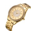 Thumbnail Image 1 of Ladies' JBW Mondrian 1/6 CT. T.W. Diamond And Crystal Accent 18K Gold Plate Watch and Bangle Set (Model: J6303-SetB)