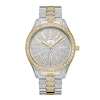 Thumbnail Image 1 of Ladies' JBW Cristal 1/8 CT. T.W. Diamond and Crystal Accent 18K Gold Plate Two-Tone Watch (Model: J6346D)