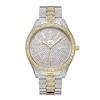 Thumbnail Image 0 of Ladies' JBW Cristal 1/8 CT. T.W. Diamond and Crystal Accent 18K Gold Plate Two-Tone Watch (Model: J6346D)