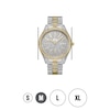 Thumbnail Image 4 of Ladies' JBW Cristal 1/8 CT. T.W. Diamond and Crystal Accent 18K Gold Plate Two-Tone Watch (Model: J6346D)