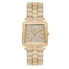 Thumbnail Image 0 of Ladies' JBW Cristal Square 1/8 CT. T.W. Diamond and Crystal Accent 18K Gold Plate Watch (Model: J6386A)