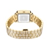 Thumbnail Image 2 of Ladies' JBW Cristal Square 1/8 CT. T.W. Diamond and Crystal Accent 18K Gold Plate Watch (Model: J6386A)