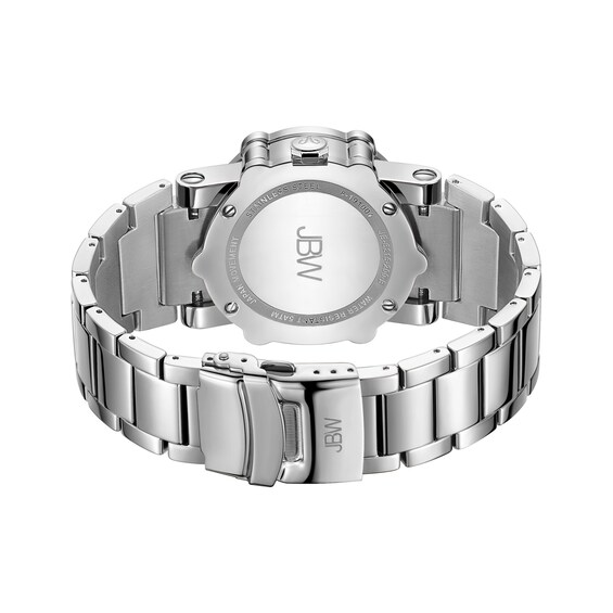 Men's JBW Phantom 2 CT. T.w. Diamond and Crystal Chronograph Watch with Silver-Tone Dial (Model: Jb-6215-200-B)
