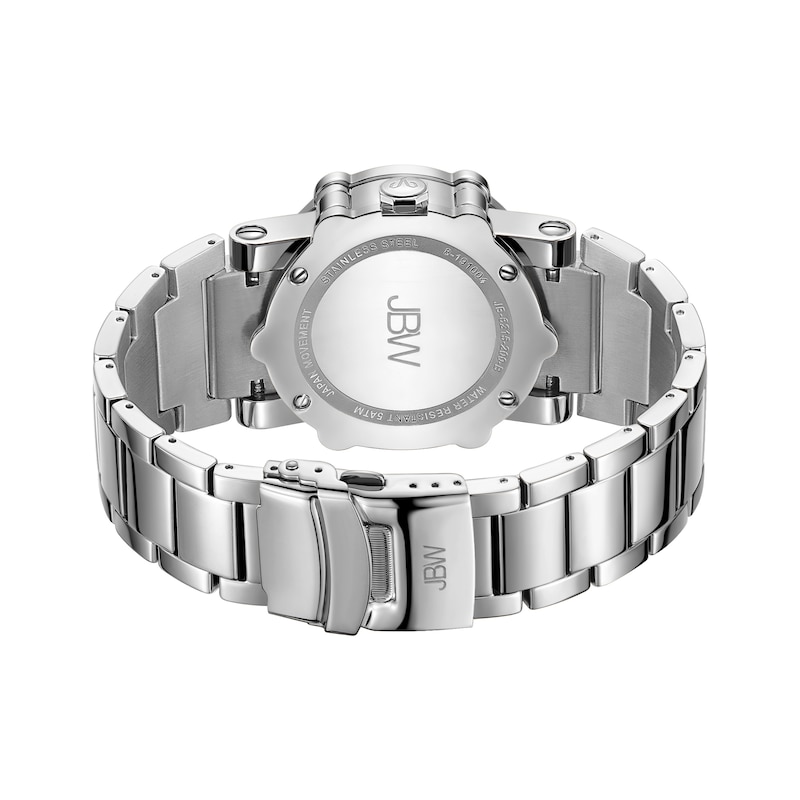 Main Image 3 of Men's JBW Phantom 2 CT. T.W. Diamond and Crystal Chronograph Watch with Silver-Tone Dial (Model: JB-6215-200-B)