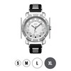 Thumbnail Image 4 of Men's JBW "562" 1/8 CT. T.W. Diamond and Crystal Accent Strap Watch with Silver-Tone Dial (Model: JB-6225-I)