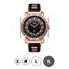 Thumbnail Image 4 of Men's JBW &quot;562&quot; 1/8 CT. T.W. Diamond and Crystal 18K Rose Gold Plate Strap Watch with Black Dial (Model: JB-6225-L)