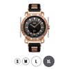 Thumbnail Image 3 of Men's JBW "562" 1/8 CT. T.W. Diamond and Crystal 18K Rose Gold Plate Strap Watch with Black Dial (Model: JB-6225-L)