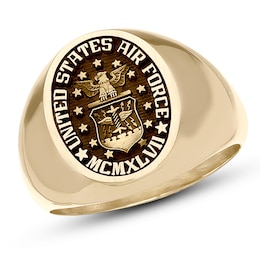 Men's Engravable Military Signet Ring by ArtCarved (1 Line)