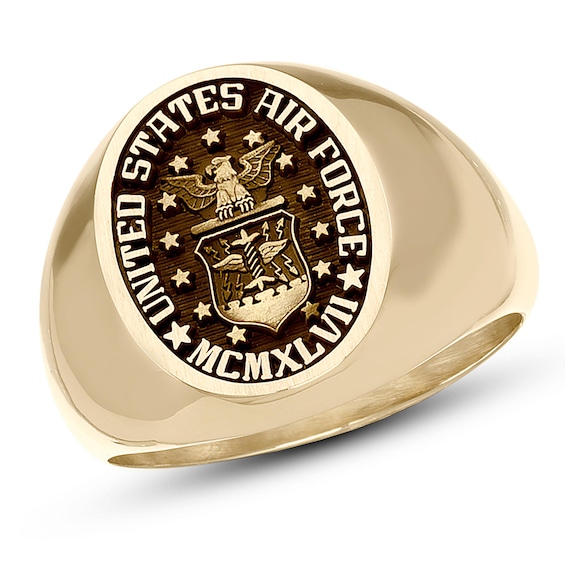 Engravable Military Signet Ring by ArtCarved (1 Line)