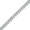 Thumbnail Image 0 of Vera Wang Men 6.2mm Cuban Link Chain Bracelet in Solid Sterling Silver  - 8.5"