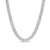 Thumbnail Image 0 of Vera Wang Men 6.2mm Cuban Link Chain Necklace in Solid Sterling Silver  - 22"