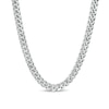 Thumbnail Image 1 of Vera Wang Men 6.2mm Cuban Link Chain Necklace in Solid Sterling Silver  - 22"