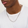 Thumbnail Image 1 of Vera Wang Men 6.2mm Cuban Link Chain Necklace in Solid Sterling Silver  - 22"