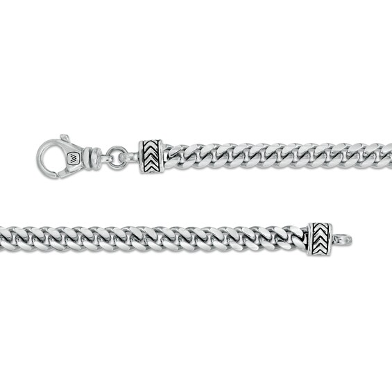 Vera Wang Men 6.2mm Cuban Link Chain Necklace in Solid Sterling Silver - 22"