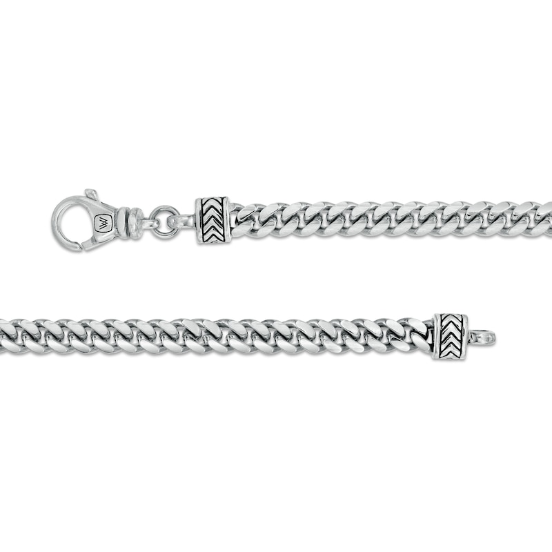 Main Image 3 of Vera Wang Men 6.2mm Cuban Link Chain Necklace in Solid Sterling Silver  - 22"