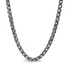 Thumbnail Image 1 of Vera Wang Men 5.0mm Box Chain Necklace in Solid Sterling Silver  with Black Rhodium - 22"