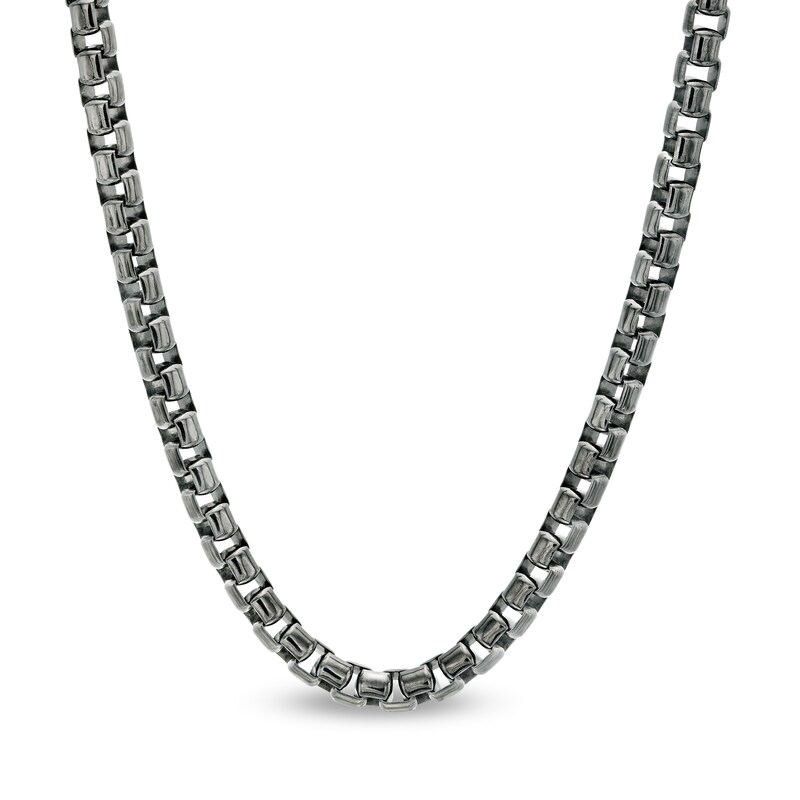 Zales Vera Wang Men 6.2mm Solid Cuban Link Chain Necklace in Sterling Silver - 22