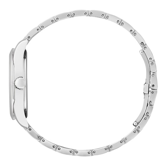 Ladies' Citizen Eco-DriveÂ® Fiore Diamond Accent Watch with Silver-Tone Dial (Model: Em0870-58A)