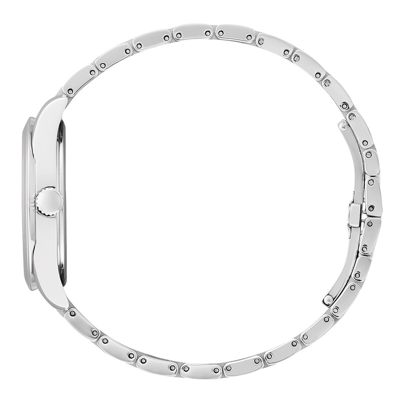 Main Image 2 of Ladies' Citizen Eco-Drive® Fiore Diamond Accent Watch with Silver-Tone Dial (Model: EM0870-58A)