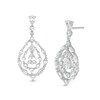 Thumbnail Image 1 of Multi-Shape Lab-Created White Sapphire Chandelier Teardrop Earrings in Sterling Silver