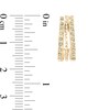Thumbnail Image 2 of Diamond Fascination™ 15.0mm Split Triple Row J-Hoop Earrings in Sterling Silver with 18K Gold Plate