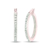 Thumbnail Image 1 of Diamond Fascination™ 25.0mm Hoop Earrings in Sterling Silver with 18K Rose Gold Plate