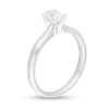 1/2 CT. Oval Diamond Solitaire Engagement Ring in 14K White Gold (I/I2)