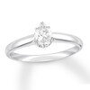 Thumbnail Image 1 of 1/2 CT. Pear-Shaped Diamond Solitaire Engagement Ring in 14K White Gold (I/I2)